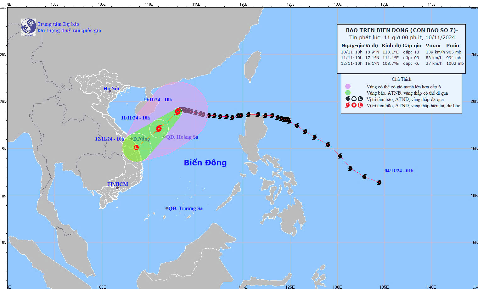 Bão số 7 (Yinxing) còn cách Hoàng Sa hơn 200 km- Ảnh 1.