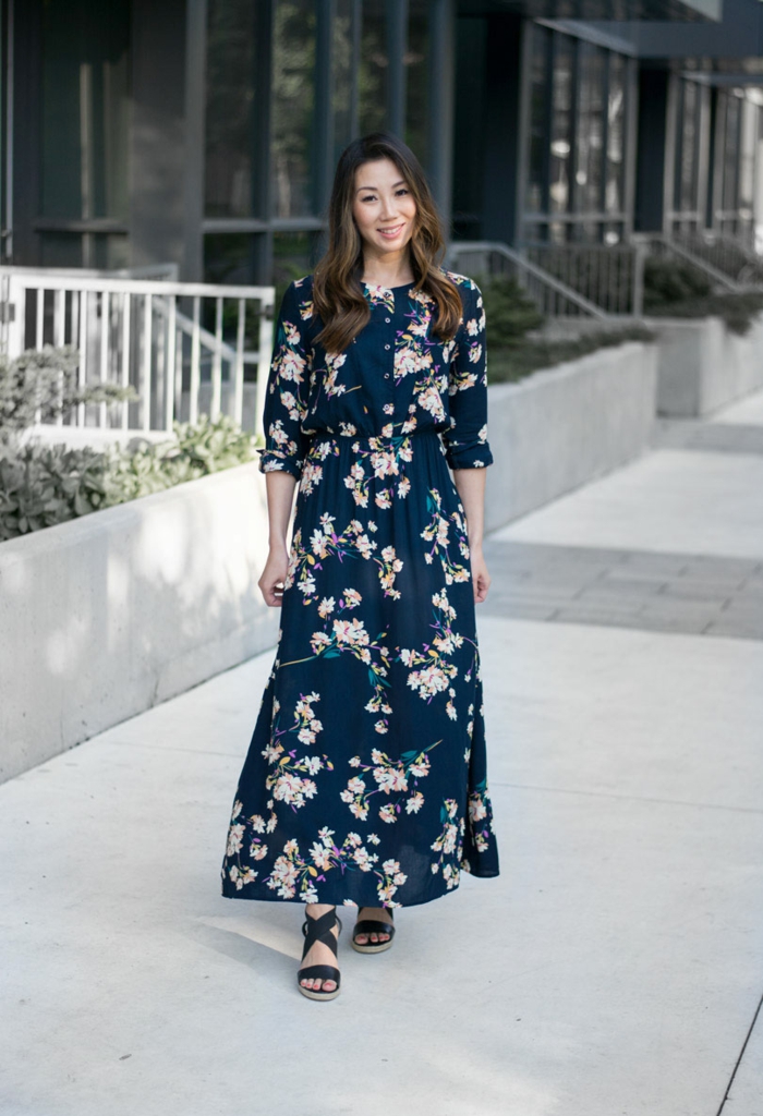 Long-sleeved dress, the 'treasure' of office ladies, suitable for all body types - Photo 3. Váy tay dài, 'bảo bối' của nữ văn phòng thích ứng với mọi dáng người- Ảnh 3.