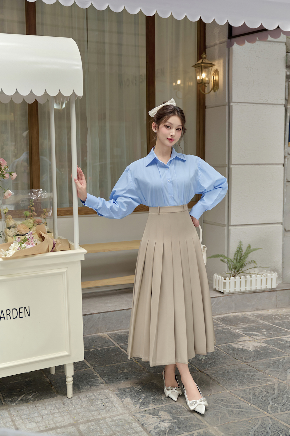 ລົມຫາຍໃຈຂອງອາກາດສົດສໍາລັບ wardrobe ຂອງທ່ານແມ່ນສີຟ້າ - ຮູບພາບ 5. Hơi thở mới cho tủ đồ của bạn gọi tên sắc xanh lam- Ảnh 5.