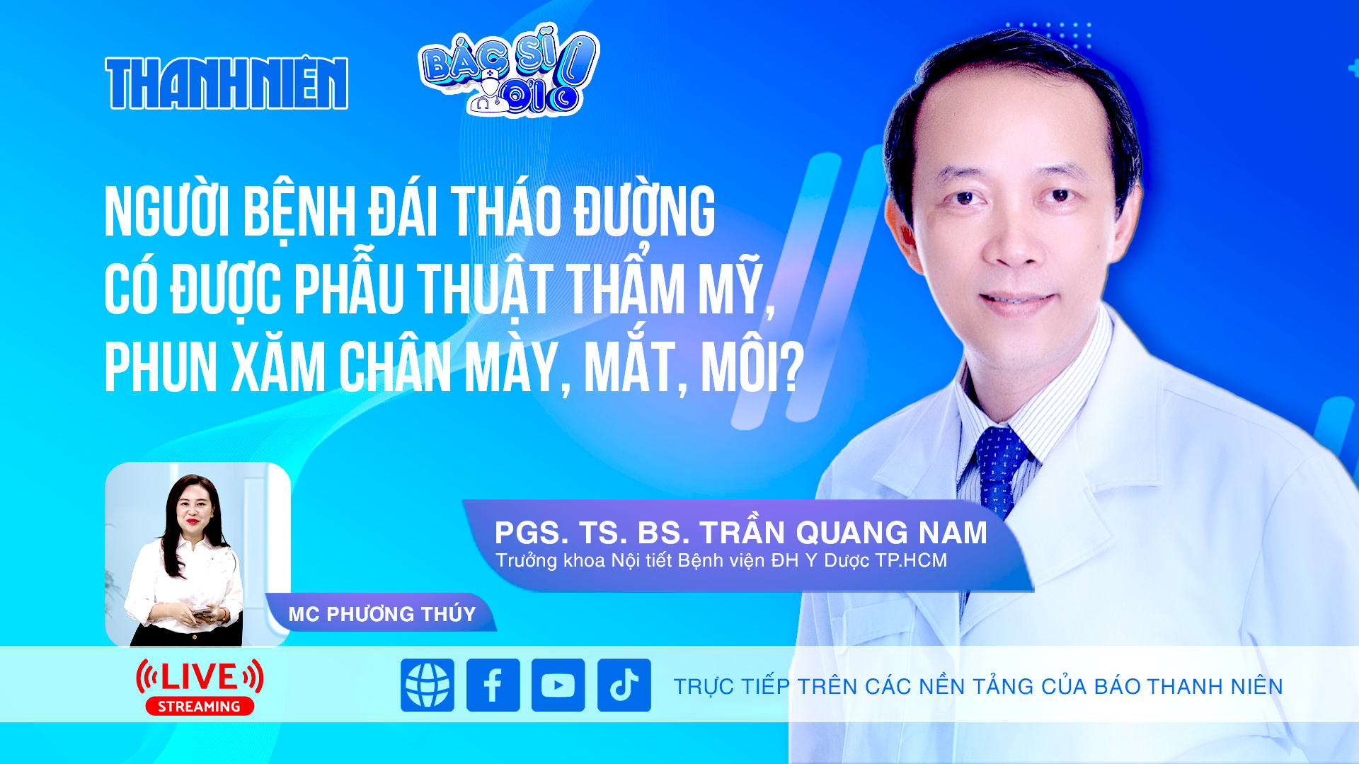 Người bệnh đái tháo đường có được phun xăm chân mày, mắt, môi? | BÁC SĨ ƠI- Ảnh 1.