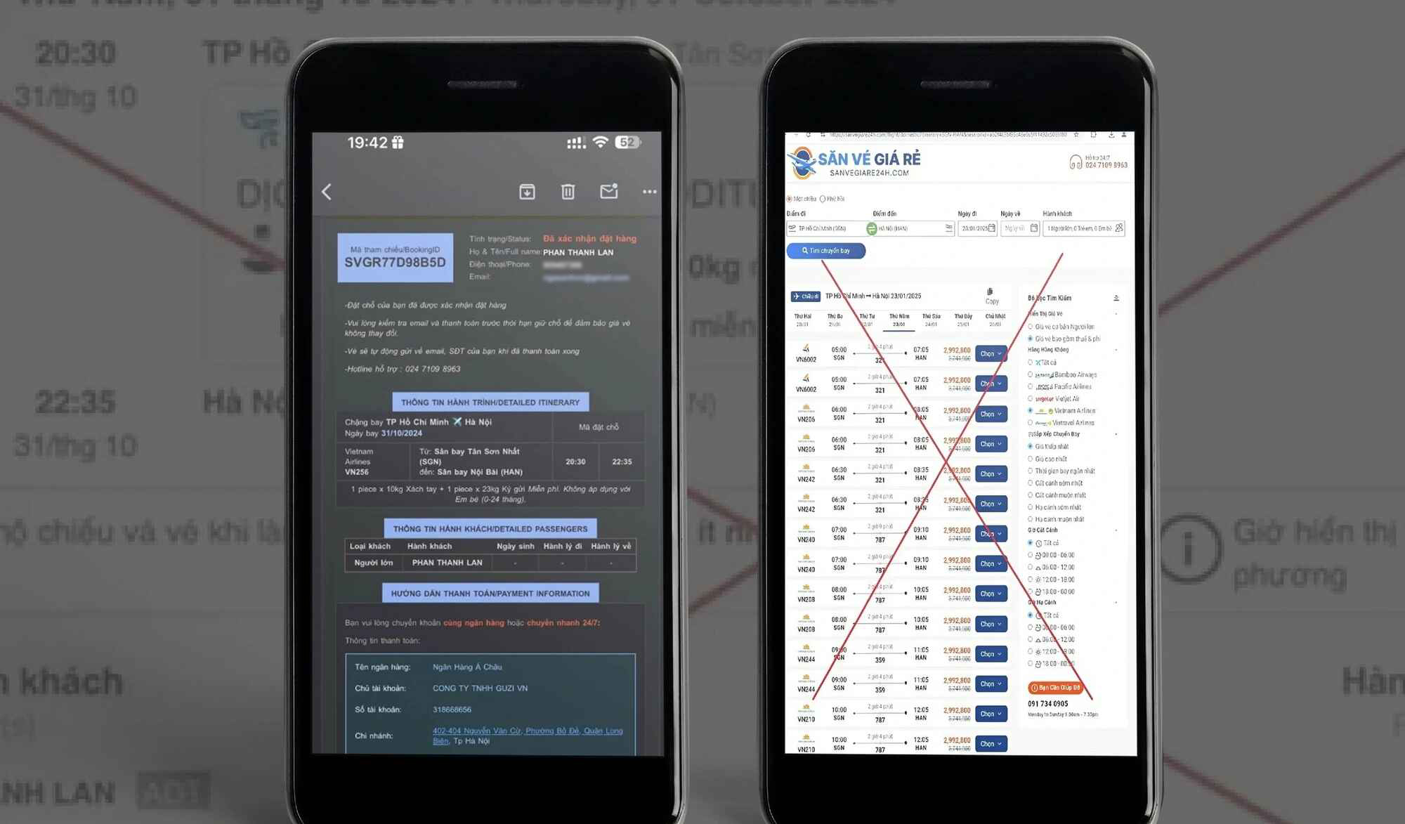 Cuối năm, rộ lừa đảo vé máy bay, phòng khách sạn- Ảnh 1.
