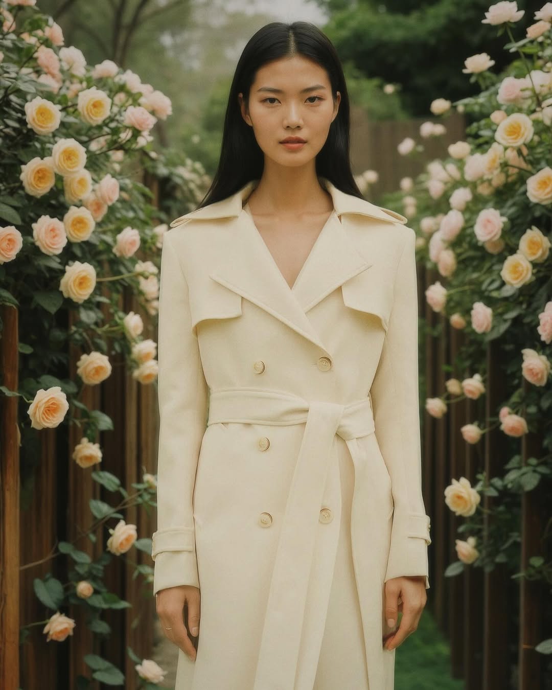 Neutrální barevné trenčkoty vedou tento zimní módní trend - Foto 4. Trench coat màu trung tính dẫn đầu xu hướng thời trang đông này- Ảnh 4.