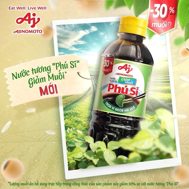 Ajinomoto Việt Nam đã cho ra mắt sản phẩm Nước tương "Phú Sĩ" Giảm Muối