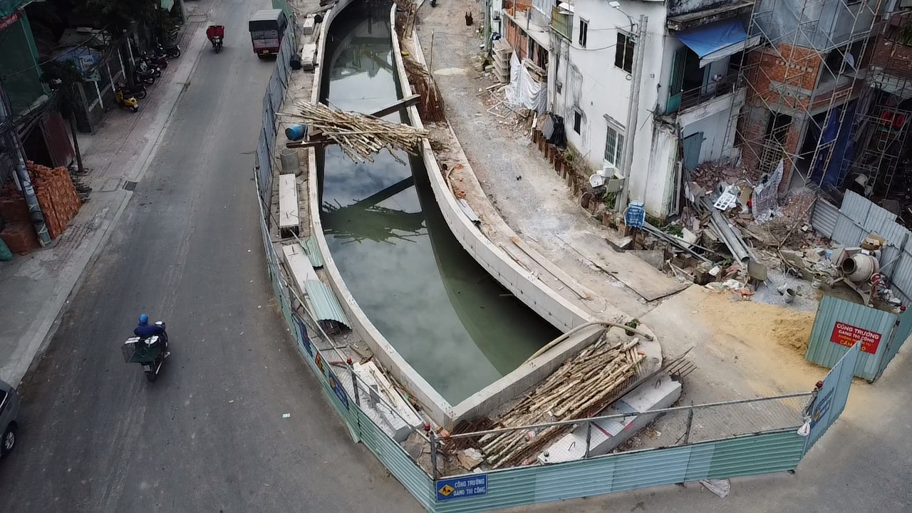 Công trình chống ngập ngã ba Cống Bình Dương chậm tiến độ vì vướng... 1 hộ dân- Ảnh 2.