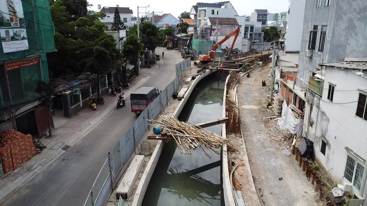 Công trình chống ngập ngã ba Cống Bình Dương chậm tiến độ vì vướng... 1 hộ dân- Ảnh 4.