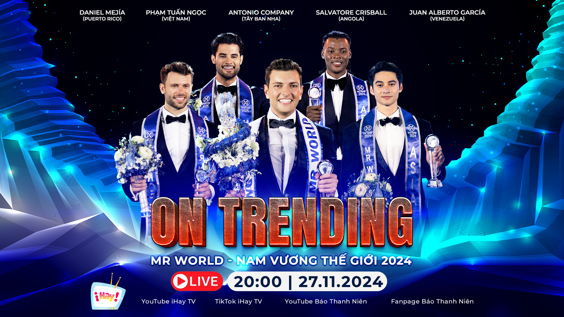 ON TRENDING: Giao lưu với loạt nam vương quốc tế của Mr World - Nam vương Thế giới 2024 | Dàn’ nam thần’ kể sạch về hành trình ‘chinh chiến’ tại Việt Nam- Ảnh 1.