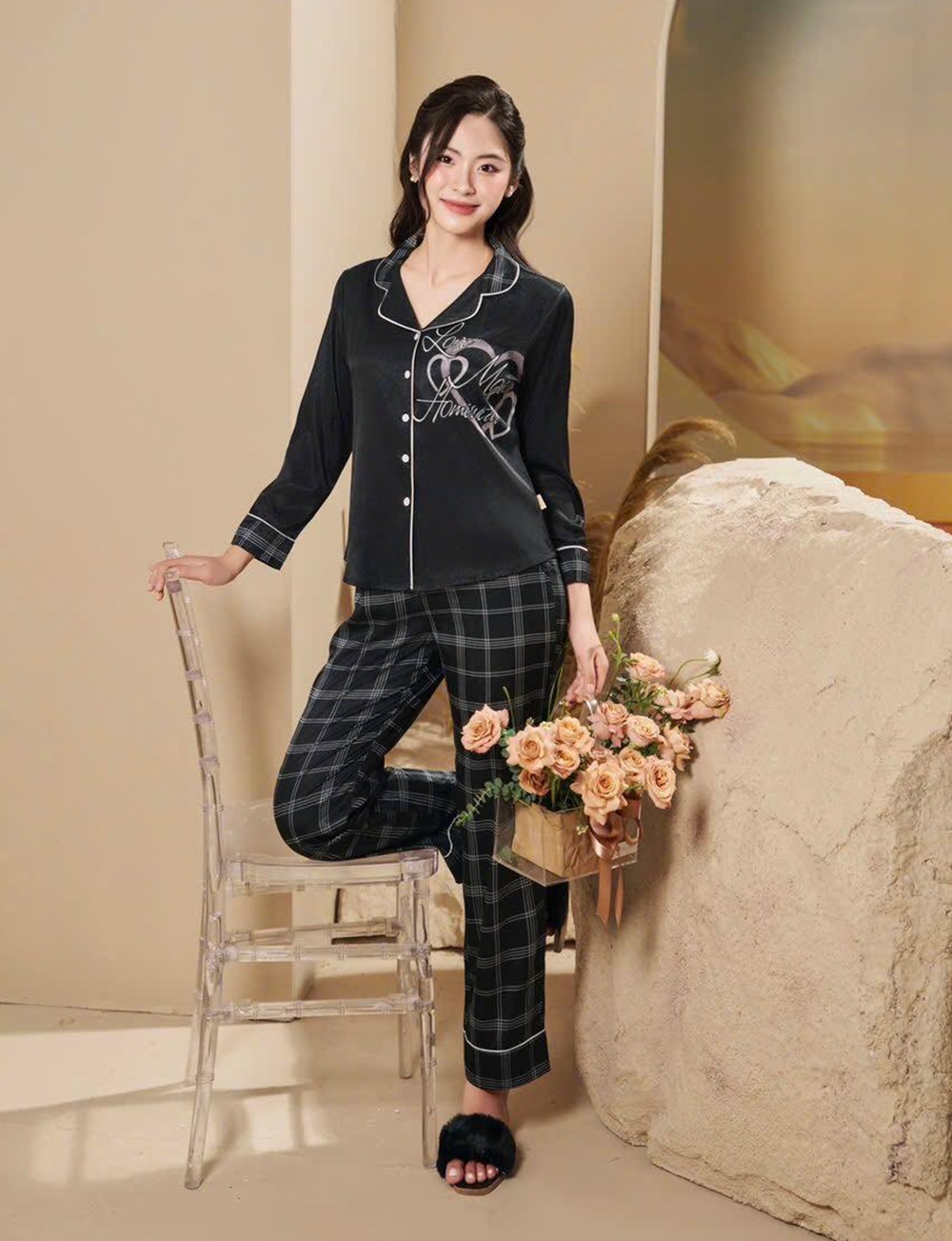 Vypadajte stylově a krásně s domácí módou - Foto 8. Diện sành điệu, xinh đúng điệu với thời trang mặc nhà- Ảnh 8.