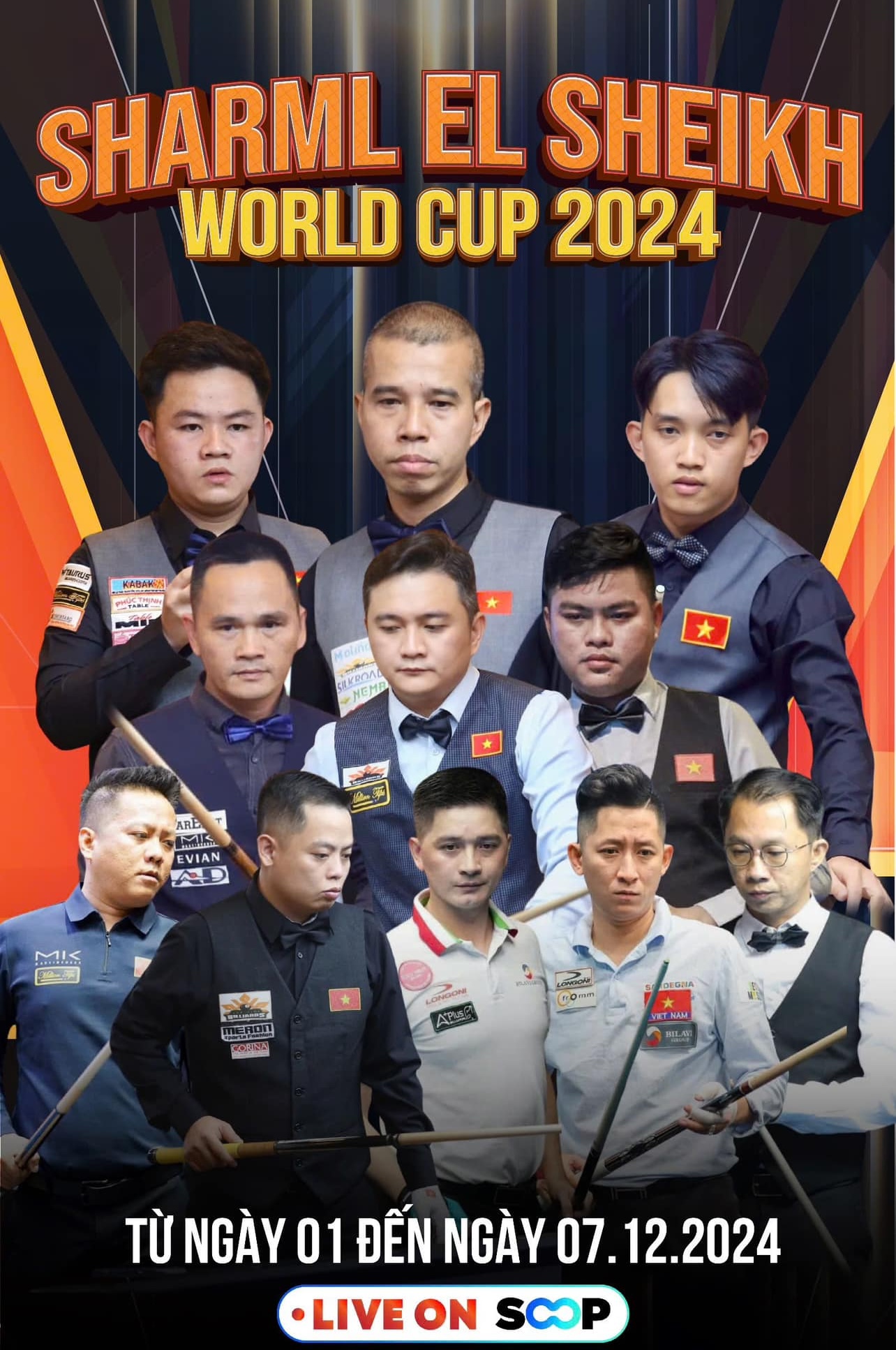 Lịch thi đấu World Cup billiards Ai Cập: 11 cơ thủ Việt Nam tranh tài, có Trần Quyết Chiến- Ảnh 1.