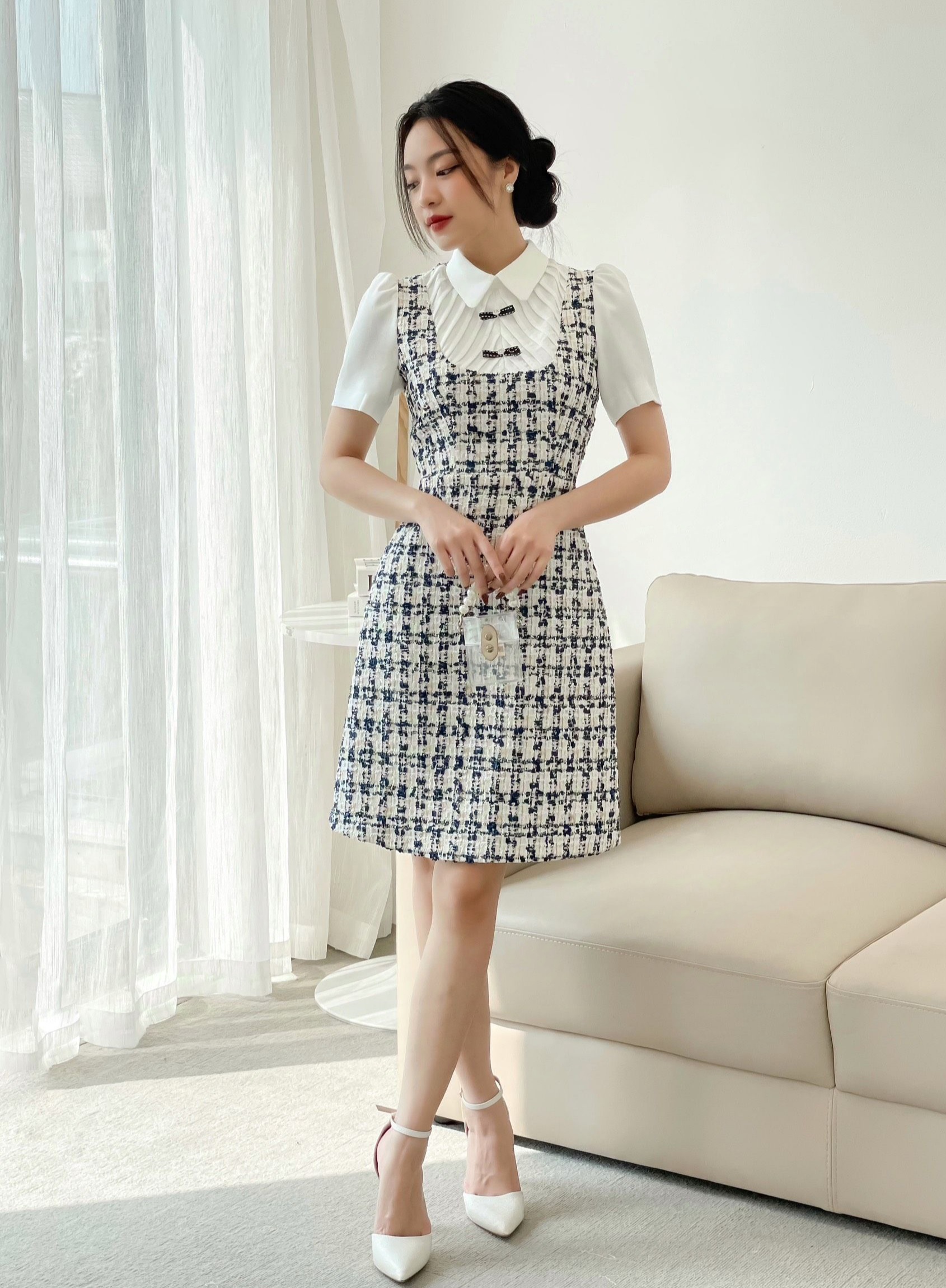 Hemmeligheten bak å være moteriktig med tweedkjoler – Bilde 5. Bí quyết để trở nên thời thượng với váy dạ- Ảnh 5.