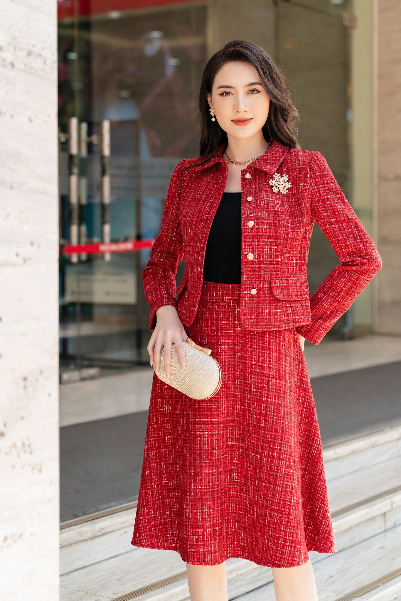 Hemmeligheten bak å være moteriktig med tweedkjoler – Bilde 6. Bí quyết để trở nên thời thượng với váy dạ- Ảnh 6.