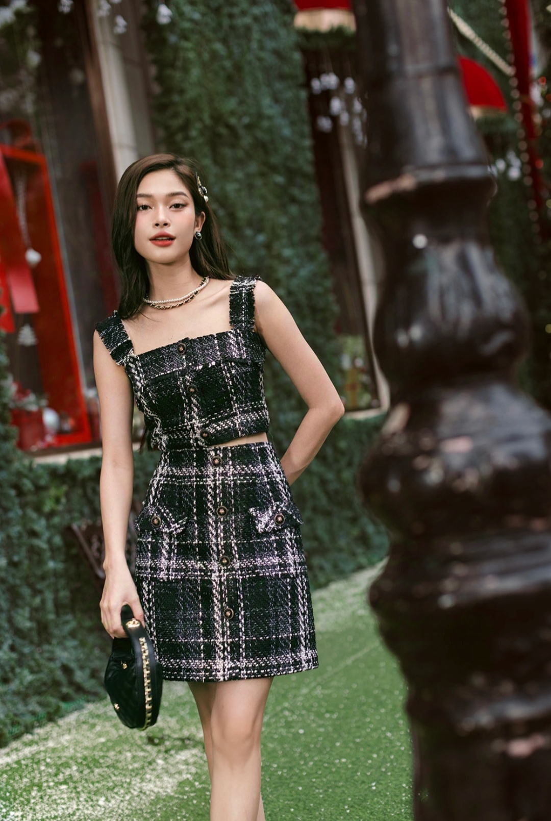 Clássico e nunca sai de moda com padrão xadrez - Foto 9. Kinh điển và không bao giờ lỗi mốt với họa tiết ca rô- Ảnh 9.