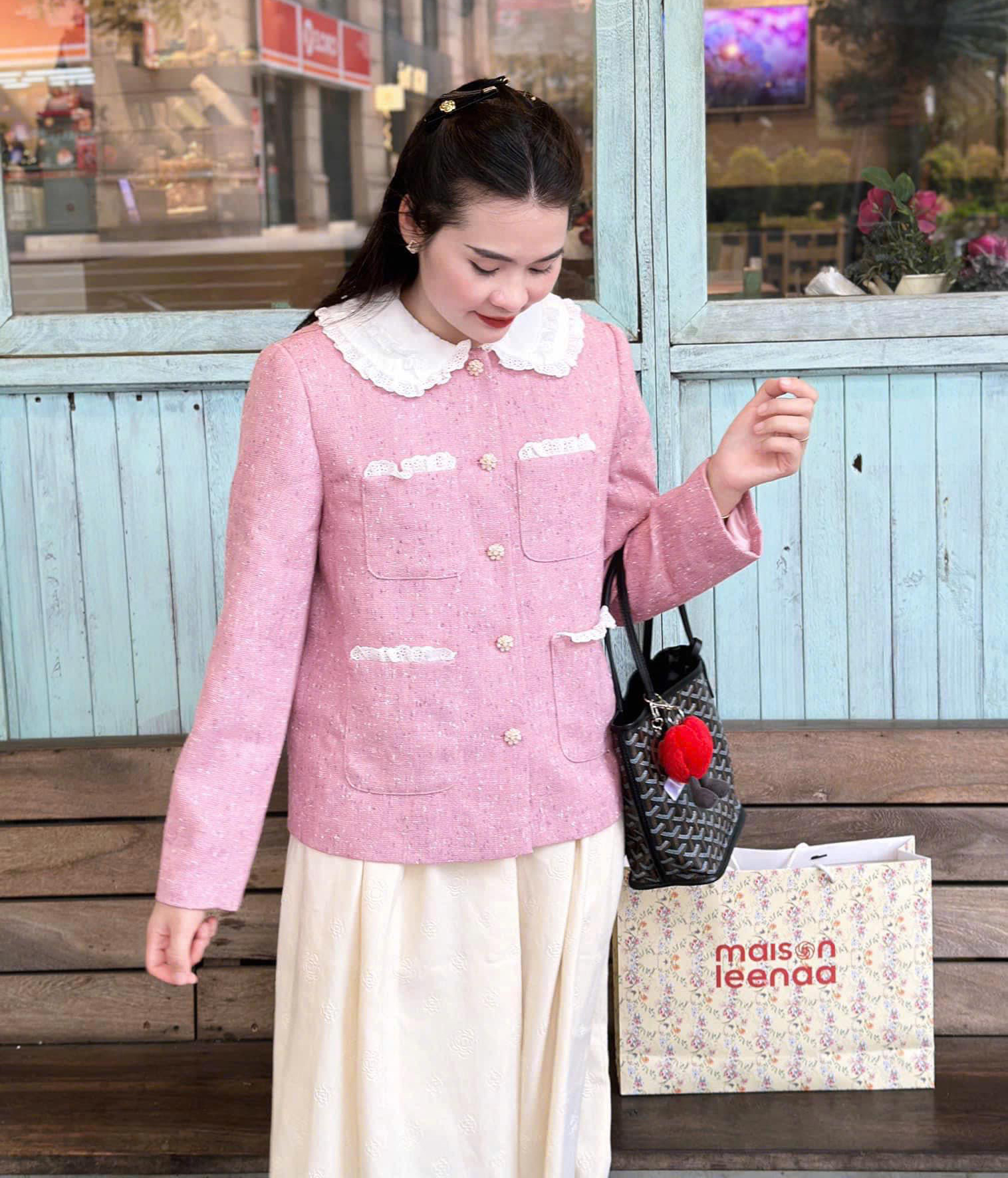 Áo dạ tweed 'cực phẩm' mùa lạnh là đây- Ảnh 4. Áo dạ tweed 'cực phẩm' mùa lạnh là đây- Ảnh 4.
