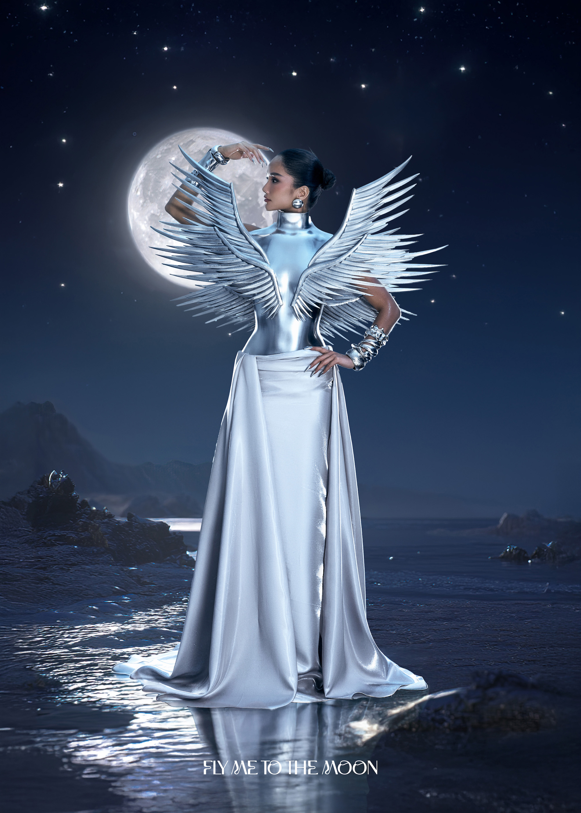 H'Hen Nie berubah menjadi prajurit wanita Ha Thanh Viet yang menawan dan menarik - Foto 2. H'Hen Niê hóa nữ chiến binh quyến rũ, thu hút của Hà Thanh Việt- Ảnh 2.