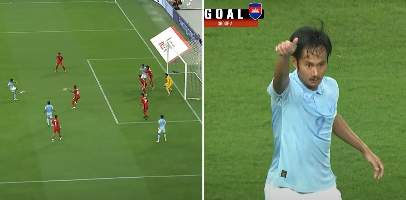 Unbelievable thing at AFF Cup: Cambodian goalkeeper made a double mistake, 'giving' Singapore victory! - Photo 6.