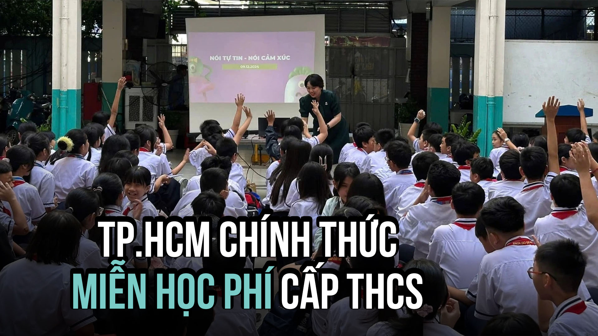 TP.HCM chính thức công bố miễn học phí cấp THCS- Ảnh 1.