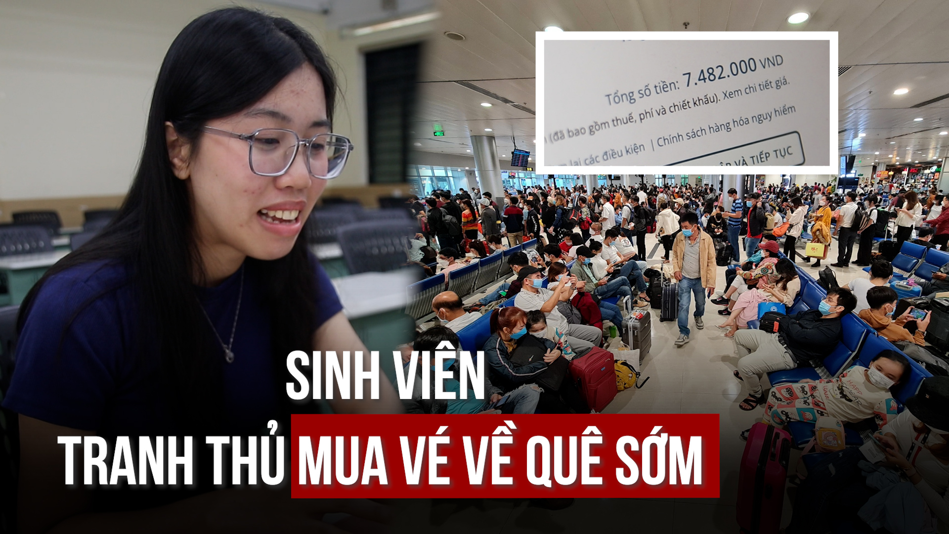 Giá vé tàu xe tăng cao, sinh viên tranh thủ mua vé về quê ăn tết sớm- Ảnh 1.