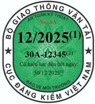 Từ 1.1.2025 tem kiểm định ô tô có 3 loại, xe năng lượng sạch dán tem xanh- Ảnh 3.