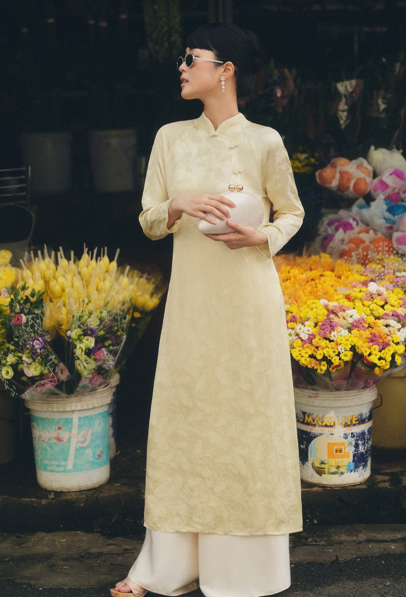 5 رنگ ضروری Ao Dai برای Tet 2025 - عکس 9. 5 gam màu áo dài không thể thiếu mùa tết 2025- Ảnh 9.