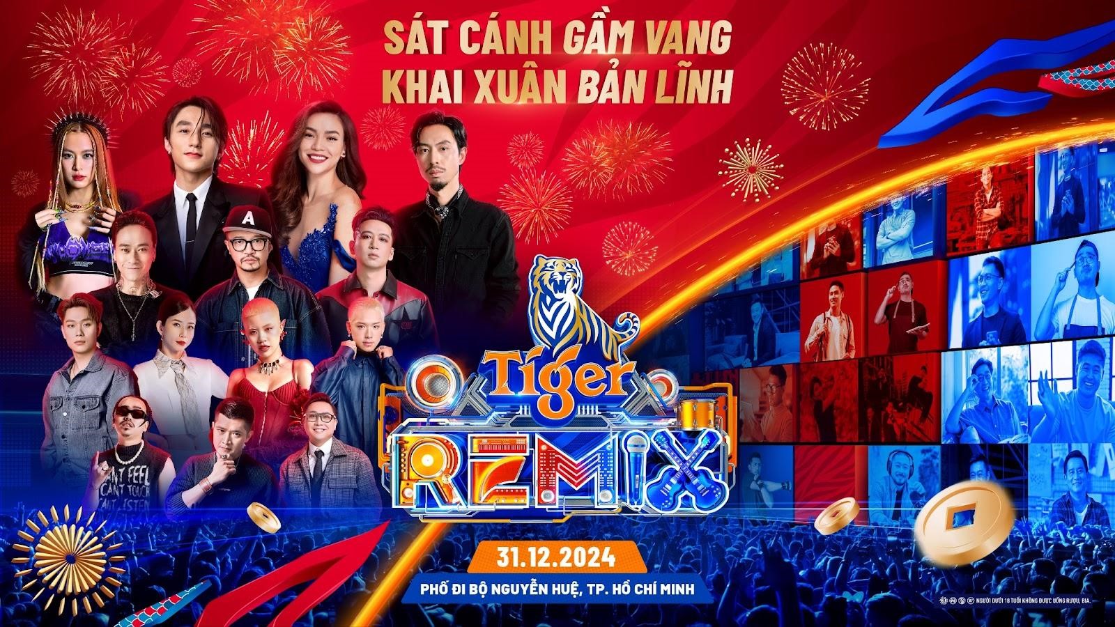 Khai xuân bản lĩnh cùng Tiger Remix 2025 và chuỗi đại nhạc hội chào đón năm mới