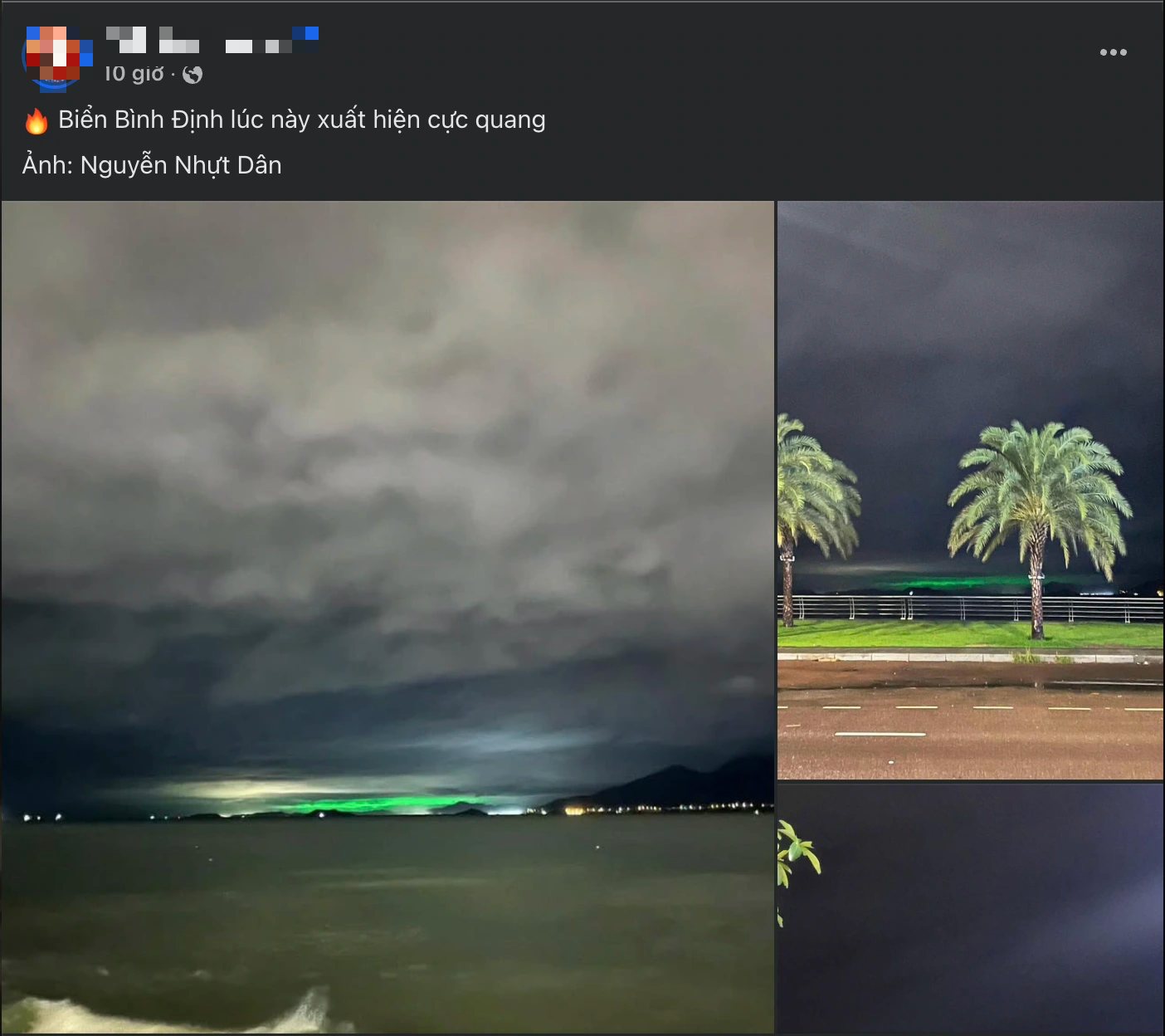 Xôn xao hình ảnh 'biển Bình Định xuất hiện cực quang': Điều này có đúng?- Ảnh 1.