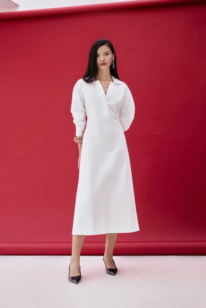 Wunderschön und edel dank elegantem Hemdblusenkleid – Foto 9. Đẹp, sang nhờ diện váy sơ mi thanh lịch- Ảnh 9.