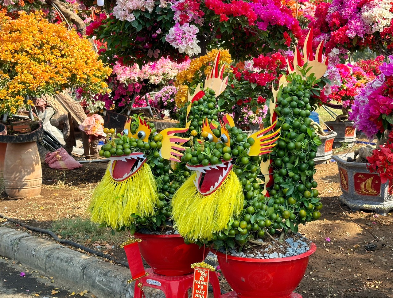 Ngày đầu chợ hoa tết Phú Mỹ Hưng: Đại gia chốt giá trên trăm triệu, người bán mừng rơn- Ảnh 2.