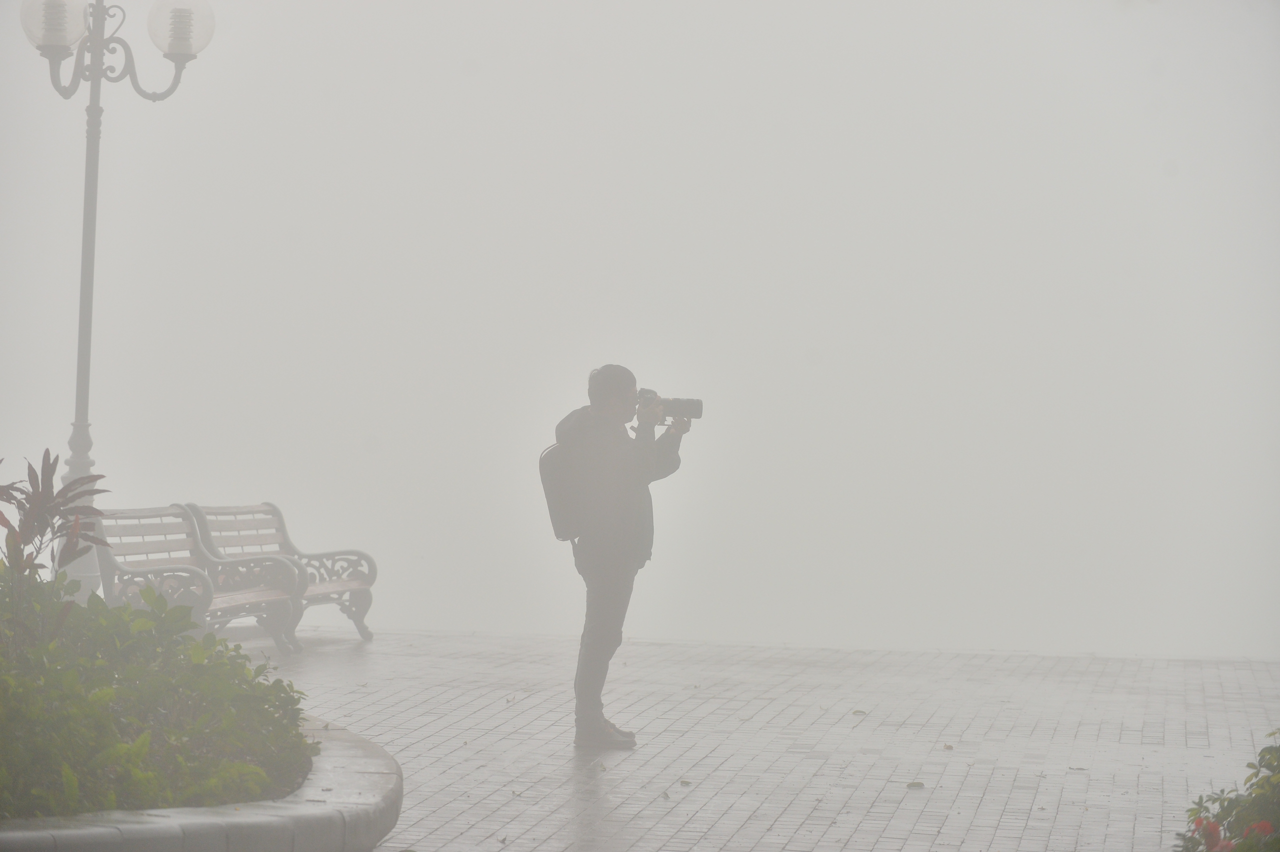 Sáng nay Hà Nội hóa Sa Pa, sương mù giăng khắp lối- Ảnh 14.
