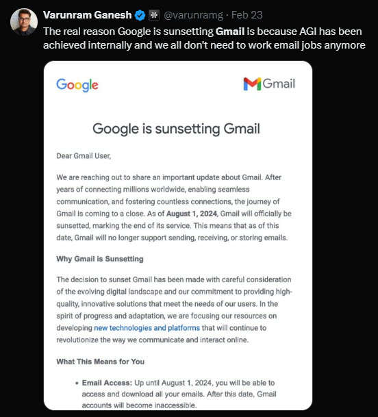 Cộng đồng mạng phản ứng ra sao trước tin đồn Gmail bị khai tử?- Ảnh 3.