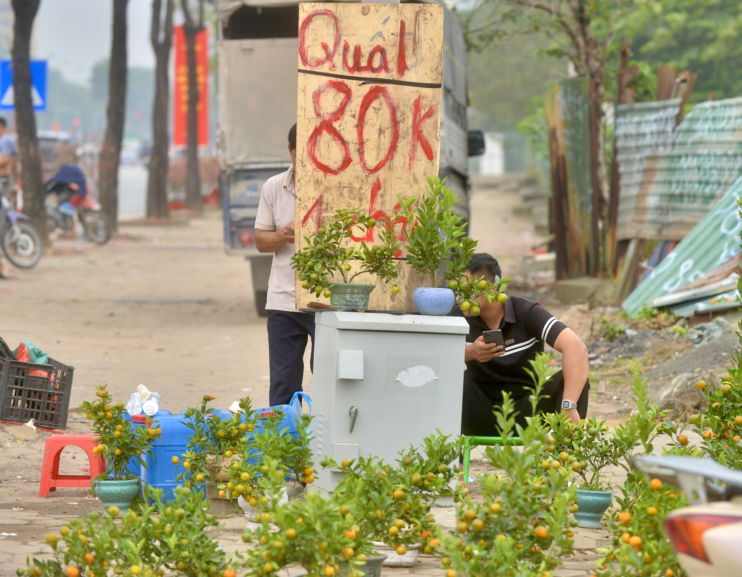 Chưa đến 30 tết, tiểu thương buôn đào, mai đã xả hàng, 'giá nào cũng bán'- Ảnh 11.