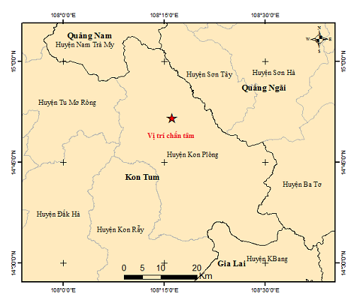 5 trận động đất liên tiếp xảy ra tại Kon Tum ngày 28 tết- Ảnh 1.