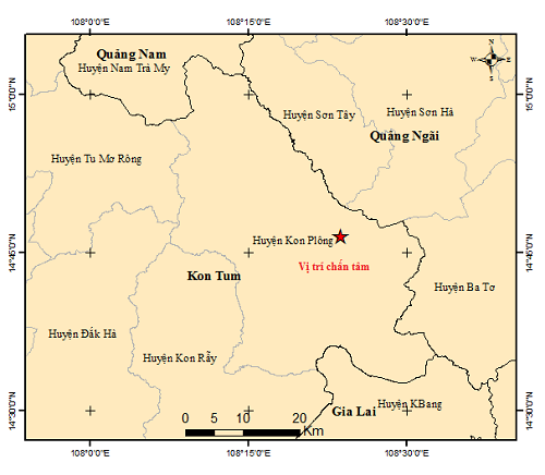 Kon Tum: Lại xảy ra 3 trận động đất liên tiếp- Ảnh 1.