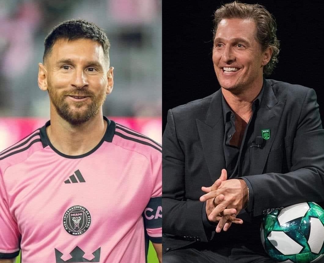 Tài tử từng đoạt giải Oscar, Matthew McConaughey muốn… ‘cuỗm’ Messi khỏi tay David Beckham- Ảnh 1.