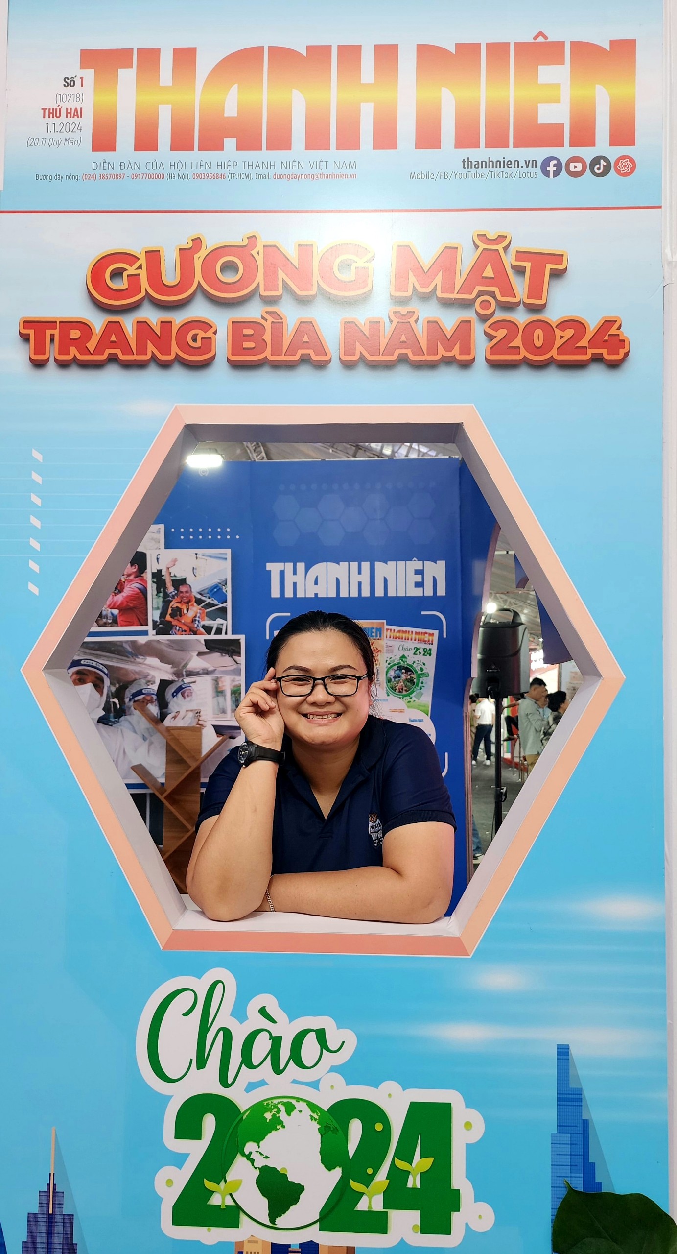 Check-in gương mặt trang bìa Báo Thanh Niên ở Hội Báo toàn quốc 2024 ngay hôm nay- Ảnh 2.