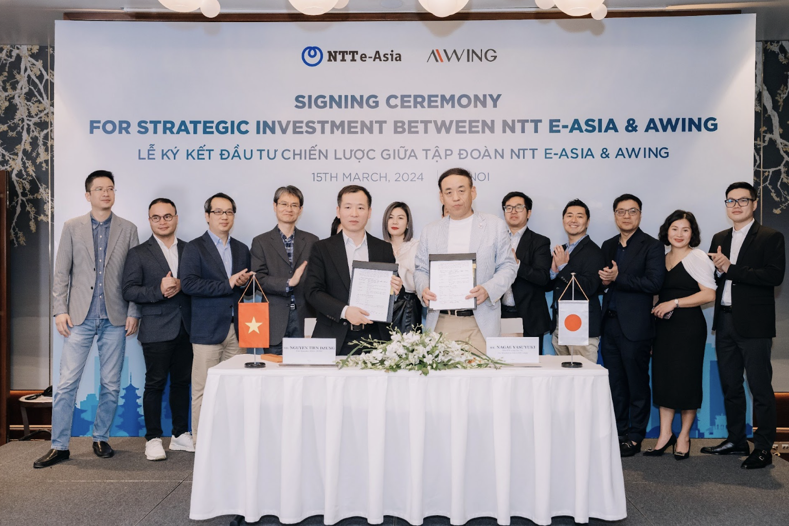 NTTイーアジアとAWINGがベトナムでの技術開発で協力 - 写真1。 NTTイーアジアとAWINGがベトナムでの技術開発で協力 - 写真1。