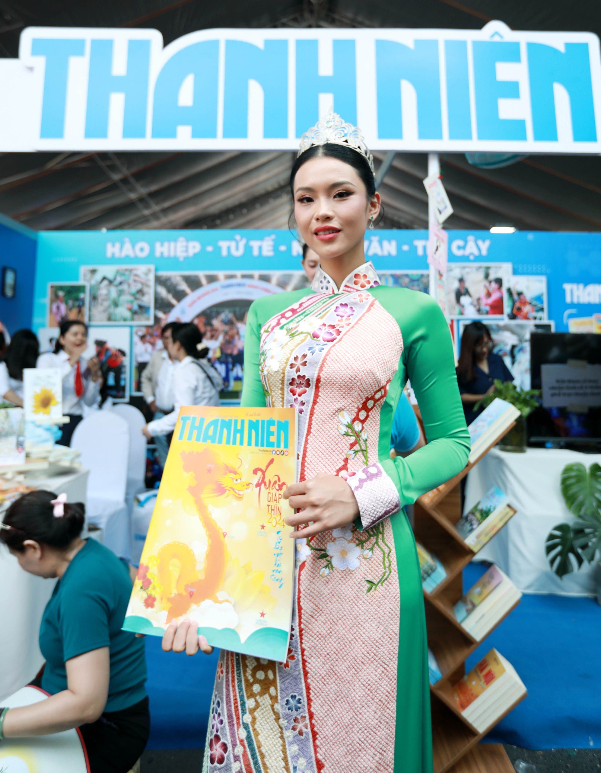 Hoa hậu, Á hậu Đại dương Việt Nam khoe sắc tại Hội Báo toàn quốc 2024- Ảnh 6.