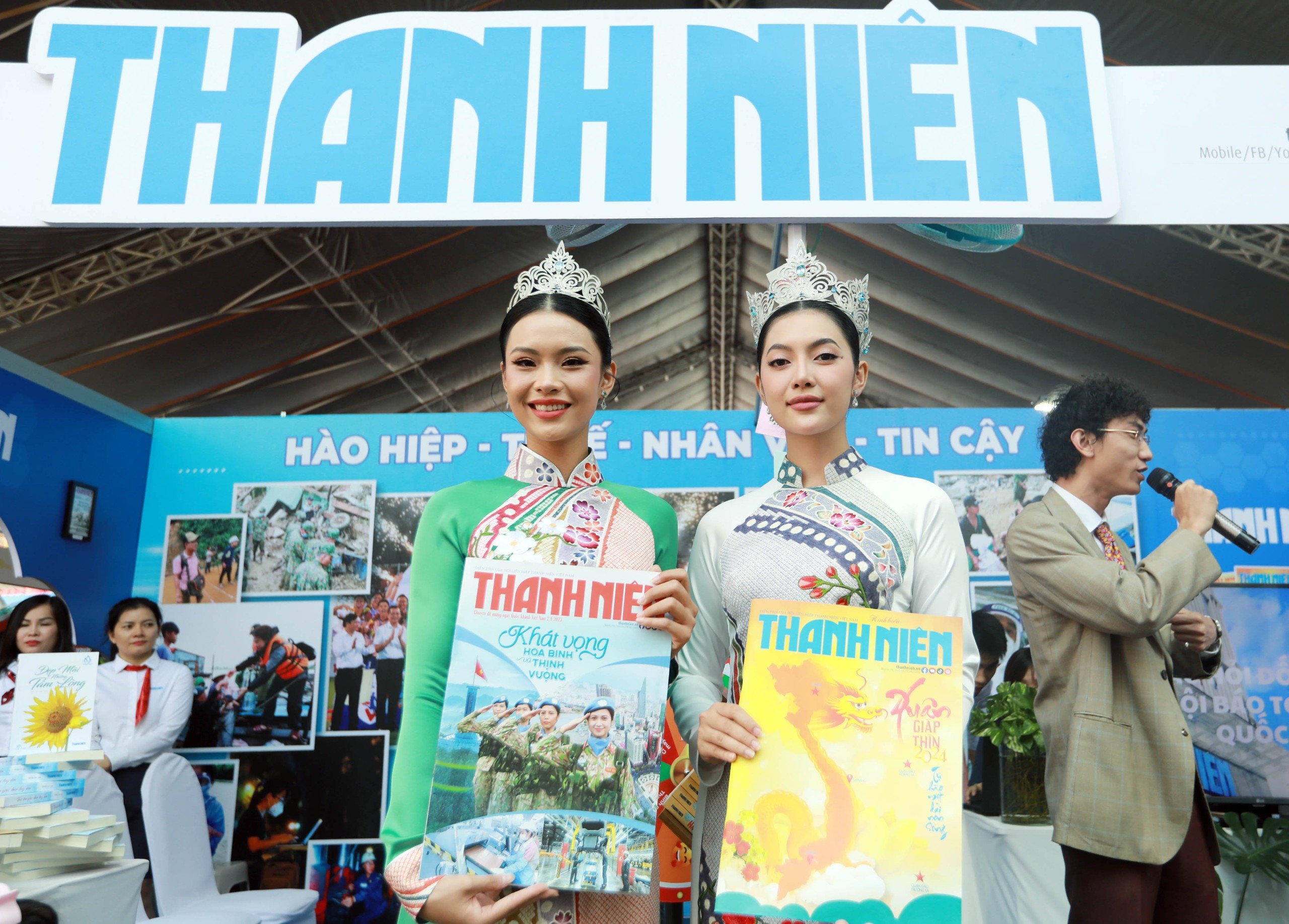 Hoa hậu, Á hậu Đại dương Việt Nam khoe sắc tại Hội Báo toàn quốc 2024- Ảnh 7.