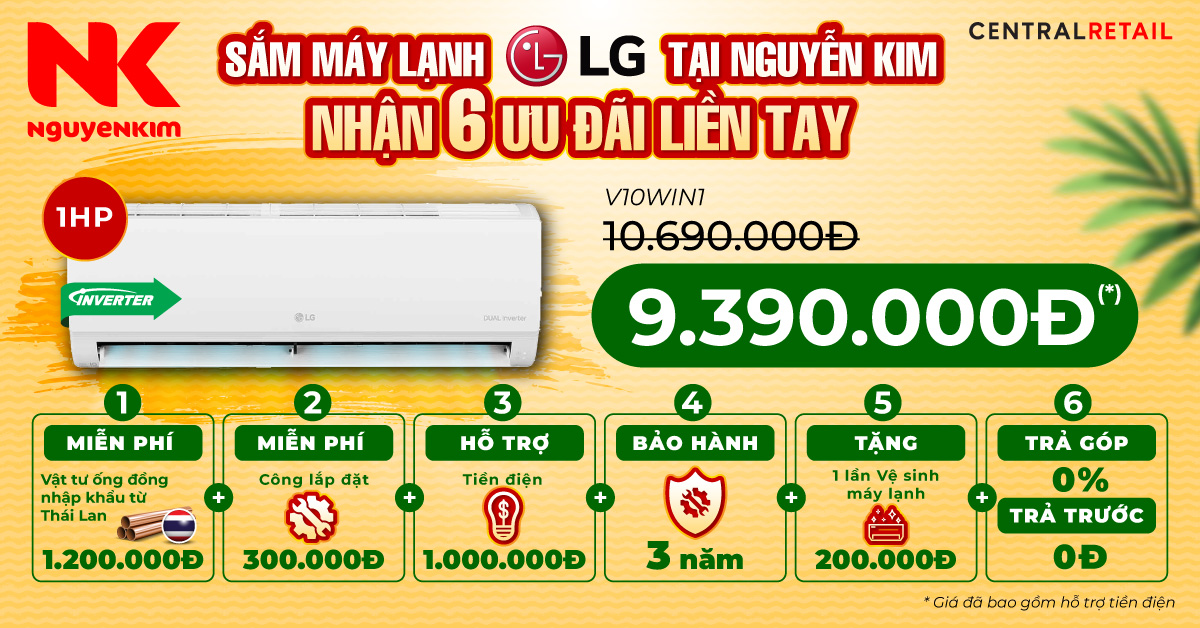 Chương trình ‘chào hè deal nóng’ tại Nguyễn Kim khi mua máy lạnh LG- Ảnh 1.