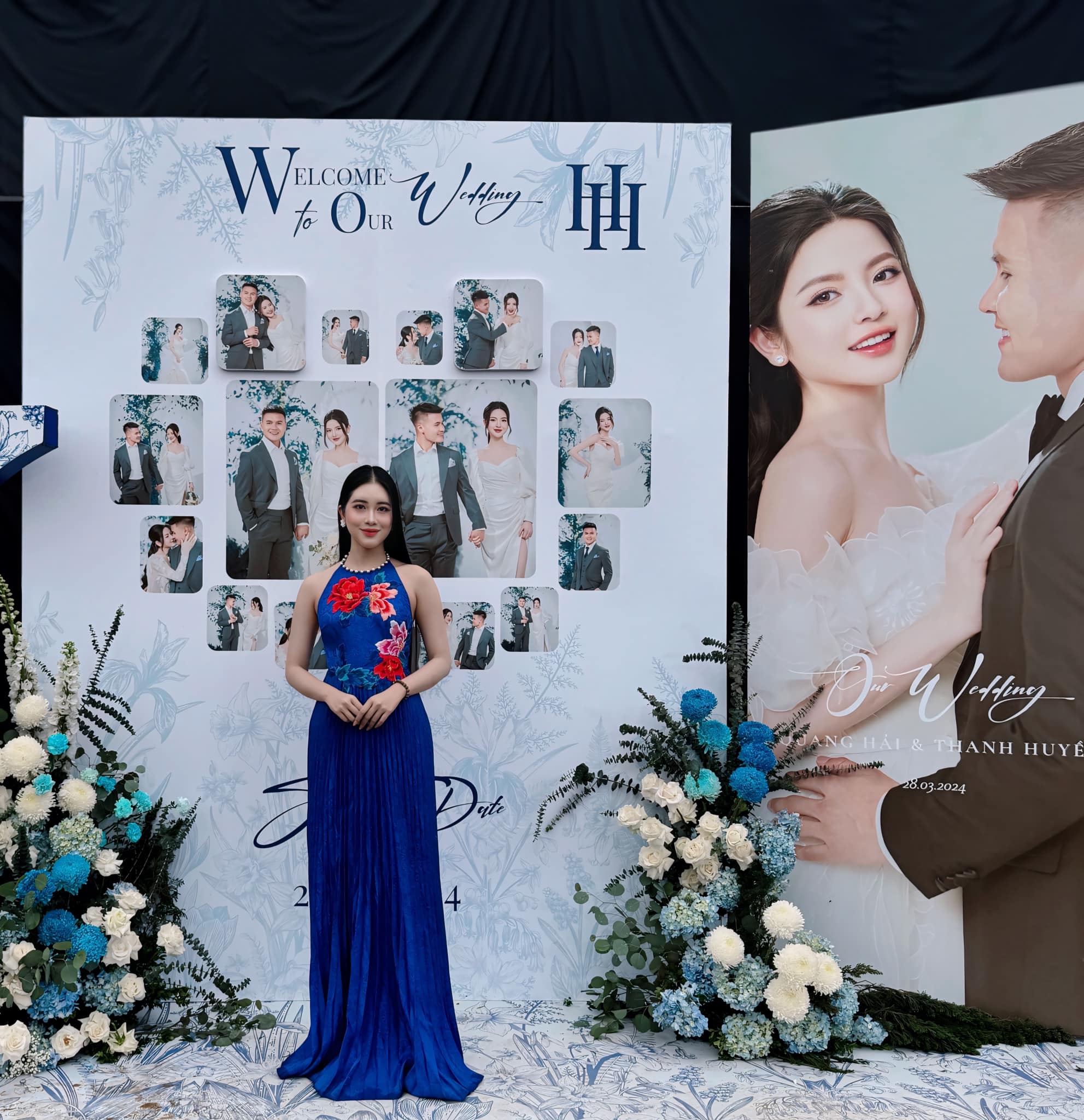 Cô gái xinh như hoa hậu làm MC đám cưới Quang Hải - Chu Thanh Huyền- Ảnh 2.