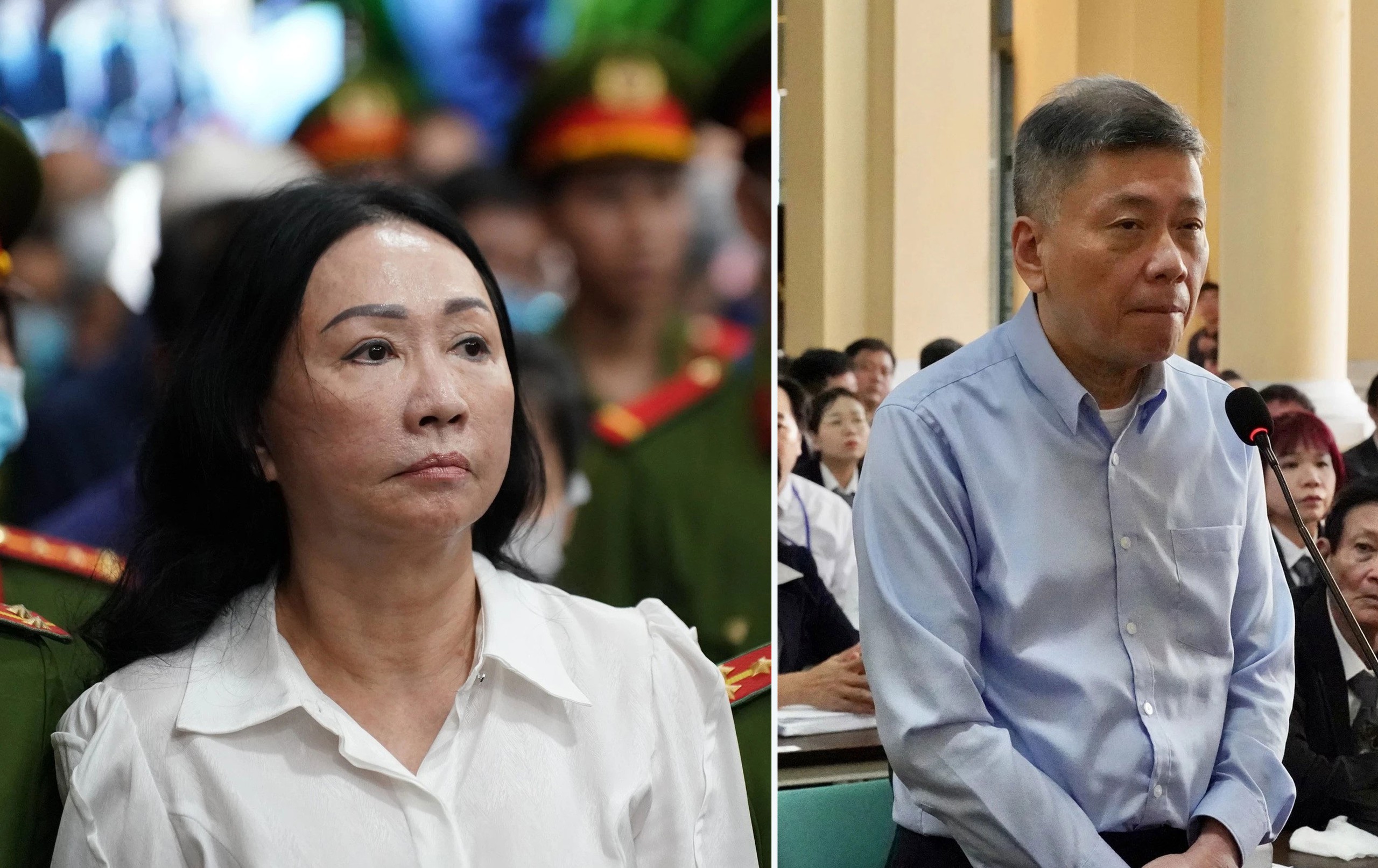 Vợ chá»ng bá» cáo Trương Mỹ Lan ra tòa