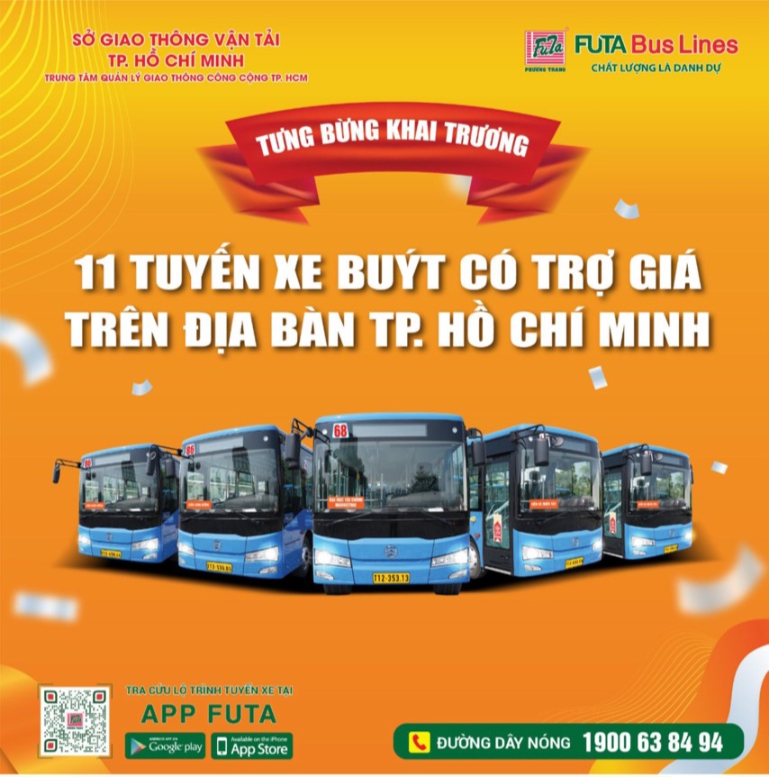 TP.HCM khai trương 11 tuyến xe buýt có trợ giá từ ngày 1.4- Ảnh 1.