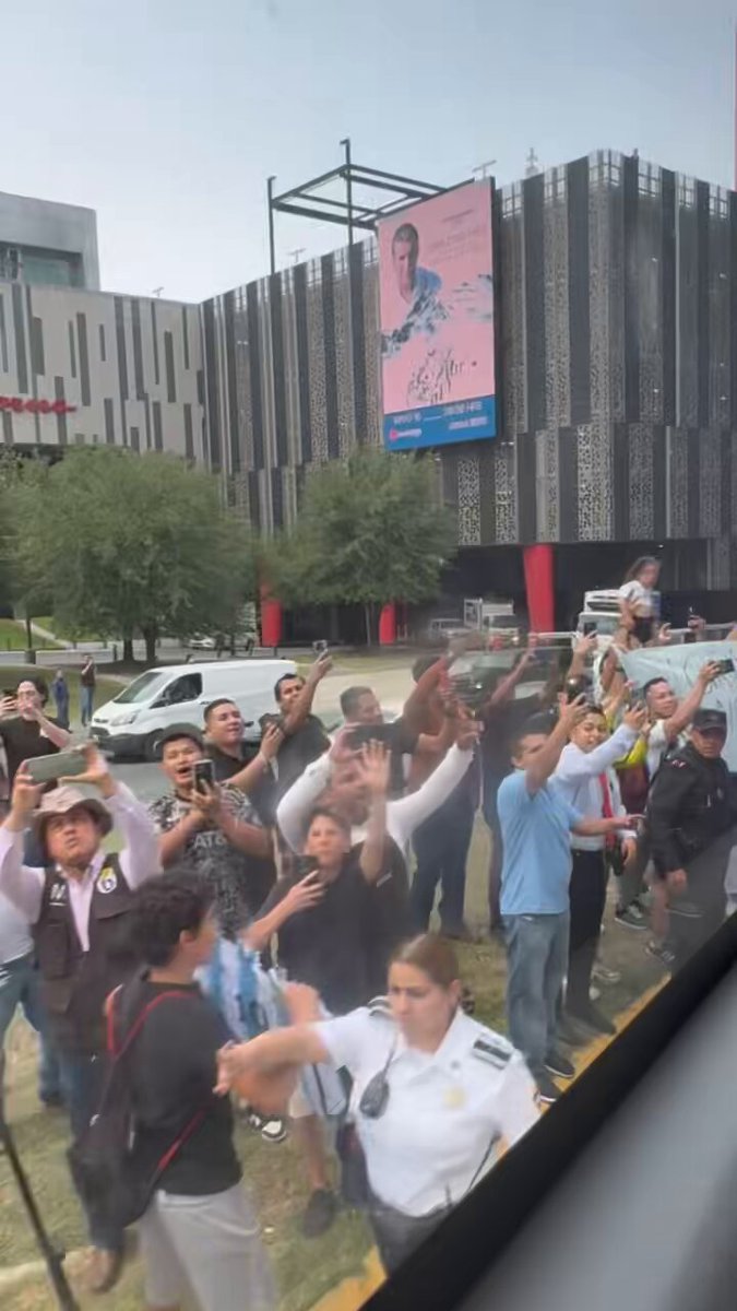 Hundreds of Mexican fans poured into the streets to welcome Messi and Inter Miami Club