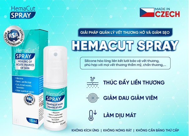 Xịt lành thương HemaCut Spray - Chuyên gia chữa lành vết thương đã có mặt tại Rejuvaskin- Ảnh 1.