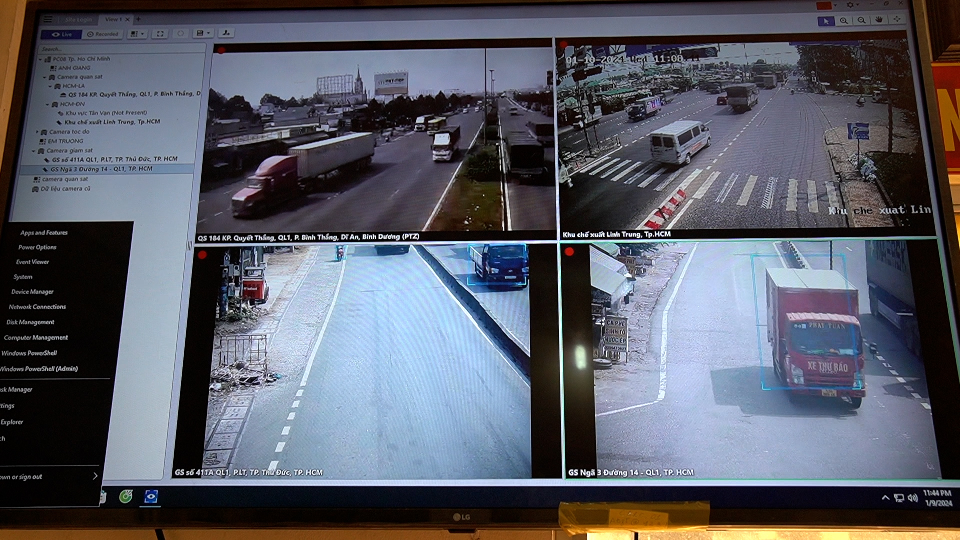 Thông qua hệ thống camera, lực lượng công an có thể phát hiện được tình hình giao thông, an ninh trật tự và ùn tắc giao thông