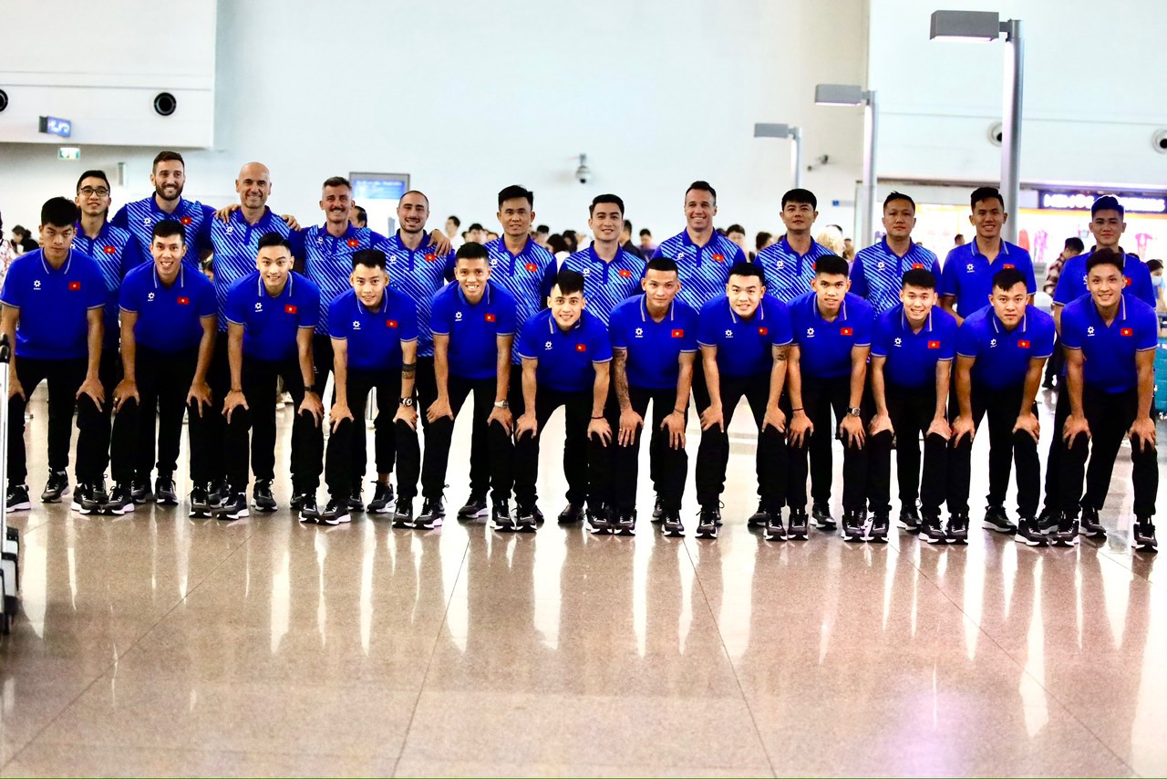 Đội tuyển futsal Việt Nam có mặt ổn định nơi lưu trú tại Thái Lan