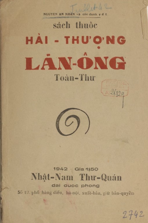 Tác phẩm Y tông tâm lĩnh của Hải Thượng Lãn Ông được biết đến với tên gọi Hải Thượng Lãn Ông toàn thư, bản dịch năm 1942