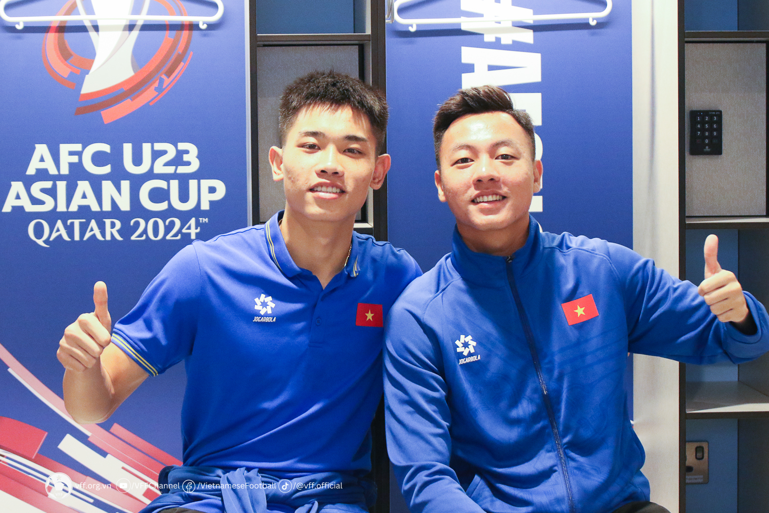 Đình Bắc (trái) và Thái Sơn là 2 cầu thủ giàu kinh nghiệm nhất của U.23 Việt Nam hiện tại. Họ đã được ra sân rất nhiều trong màu áo đội tuyển Việt Nam, dưới thời HLV Troussier