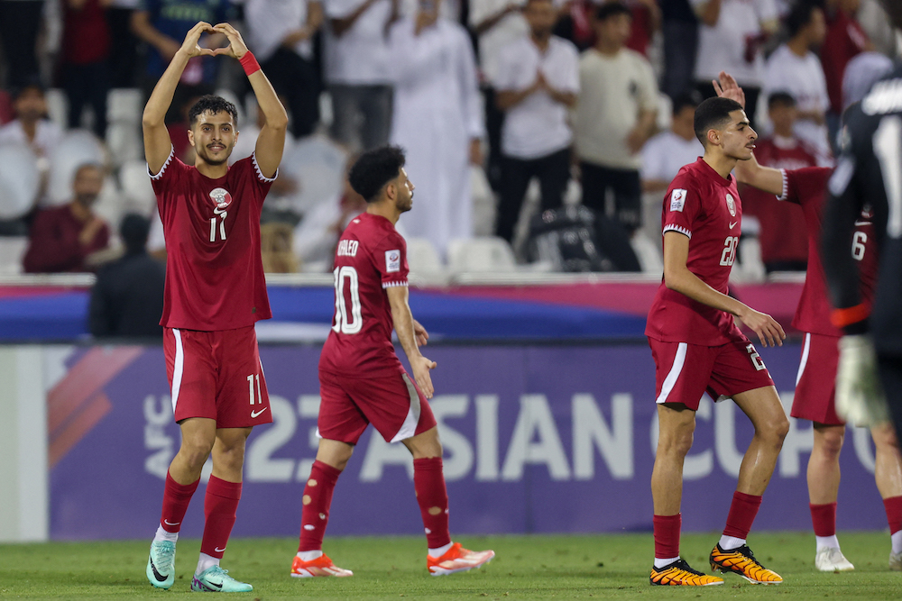 Thắng nghẹt thở U.23 Jordan, chủ nhà U.23 Qatar sớm đoạt vé vào tứ kết- Ảnh 1. Thắng nghẹt thở U.23 Jordan, chủ nhà U.23 Qatar sớm đoạt vé vào tứ kết- Ảnh 1.