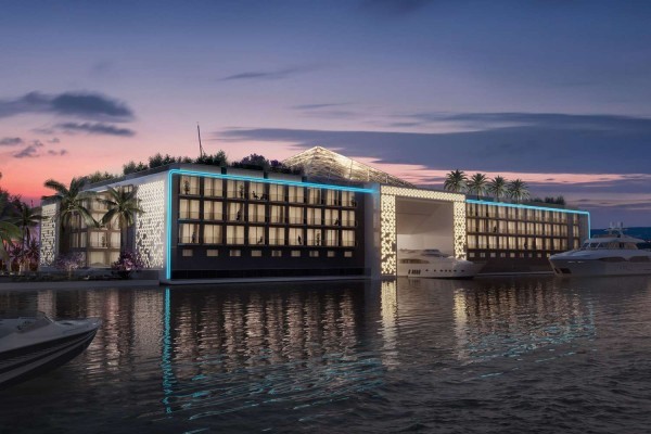 Cung điện trên mặt nước đầu tiên trên thế giới mang tên Kempinski Floating Palace
