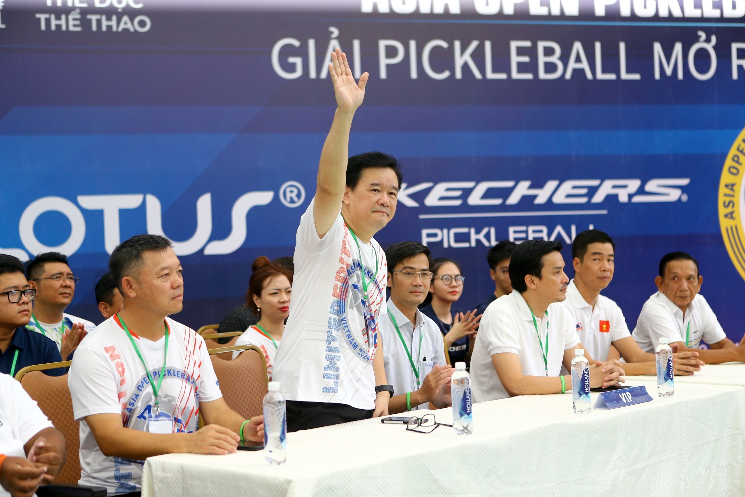 Ông Hogan Lai, Chủ tịch Liên đoàn Pickelball châu Á tại buổi lễ khai mạc