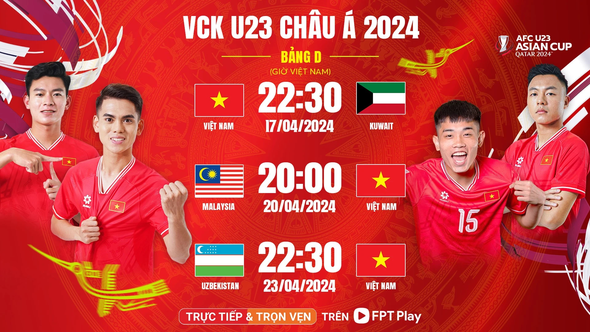Lịch thi đấu U.23 Việt Nam hôm nay (10.4): Cuộc tổng duyệt rất quan trọng tại Qatar- Ảnh 2.